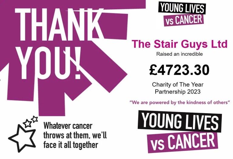 The Stair Guys’ Initiative for Young Lives vs Cancer